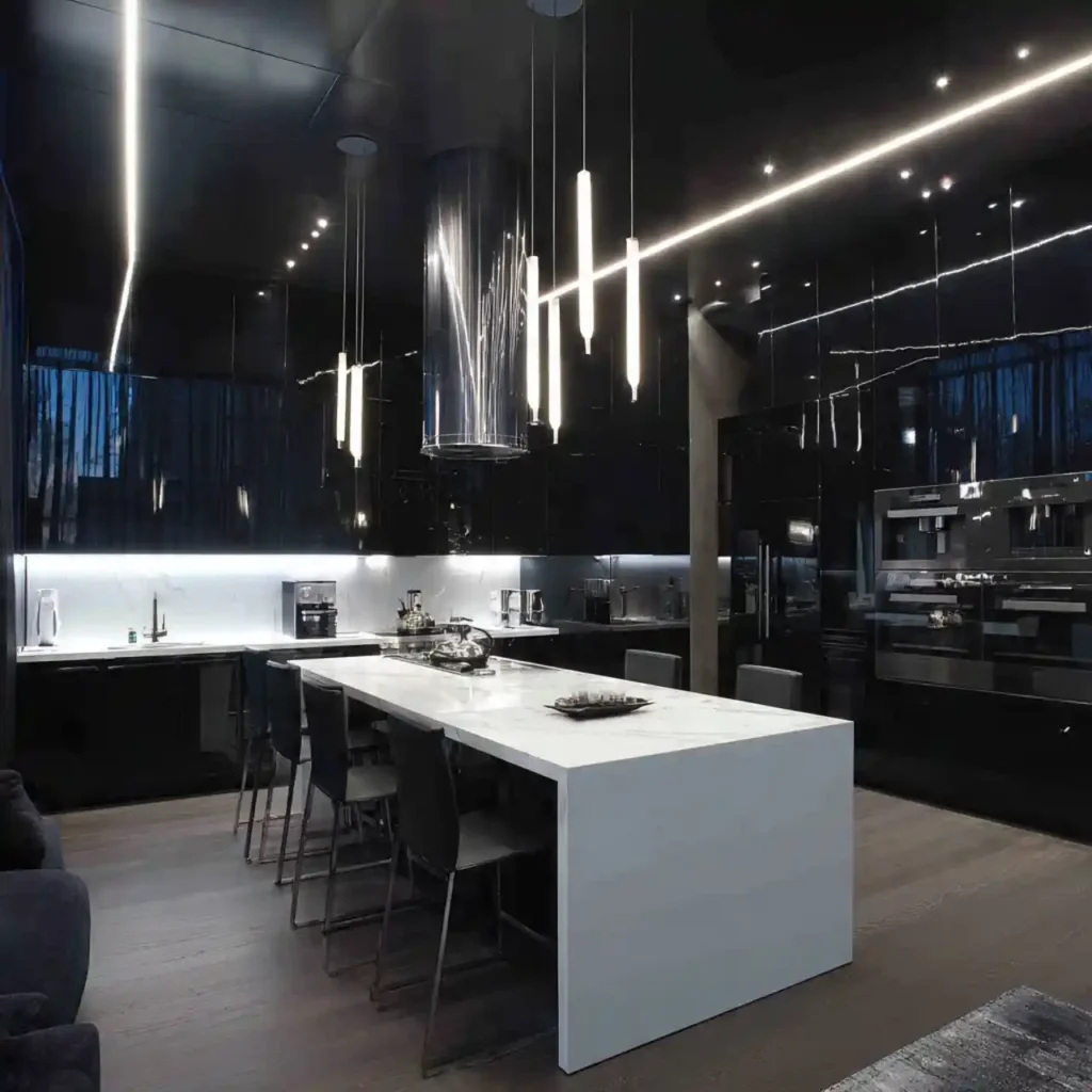 25-Black and White Kitchen Idea