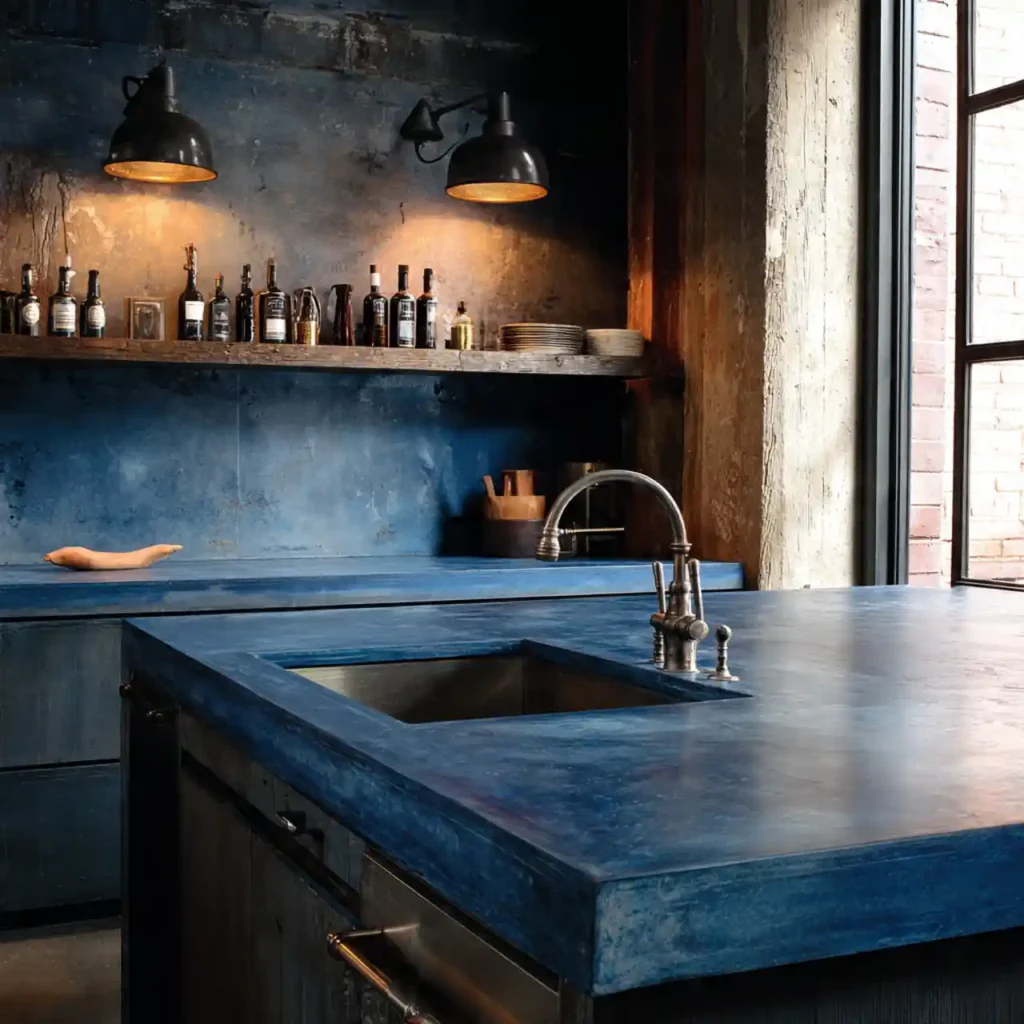 25-Blue Kitchen Idea