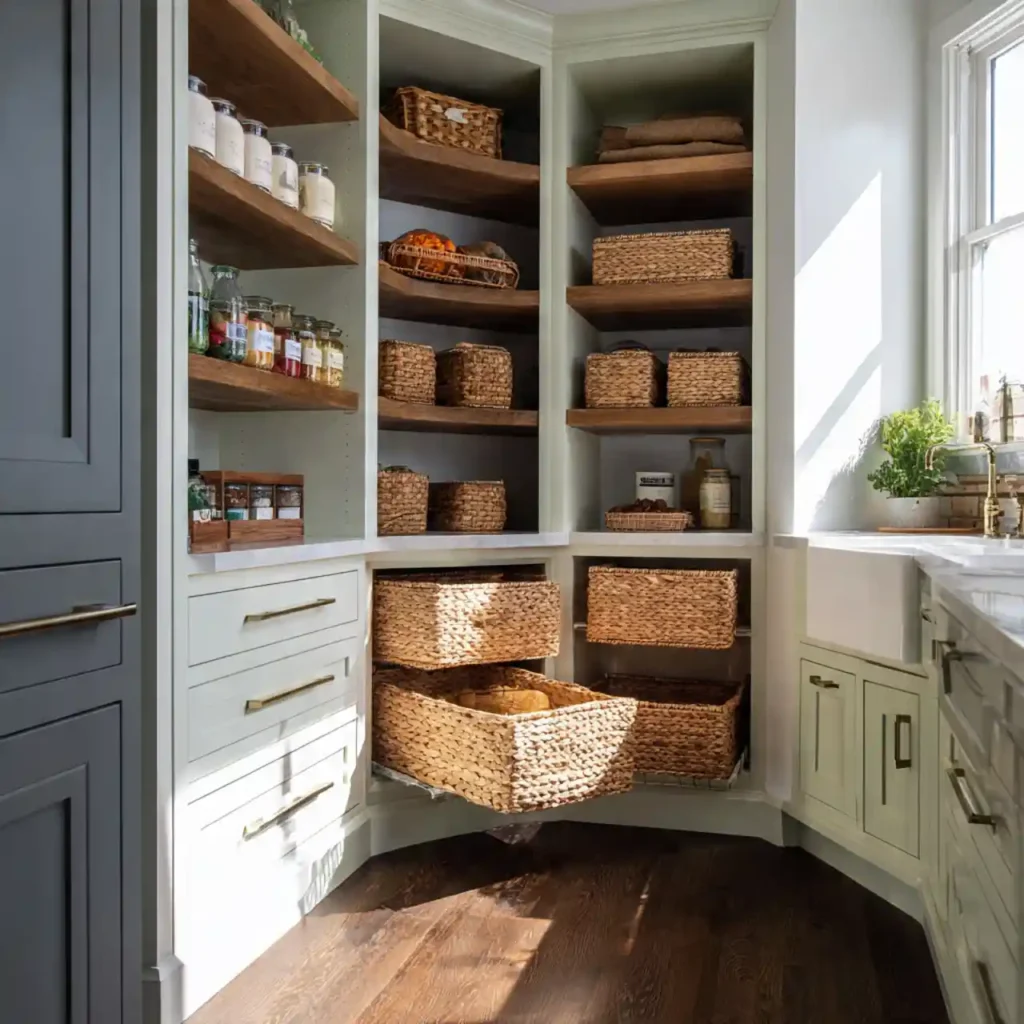 25-Corner Kitchen Pantry Idea