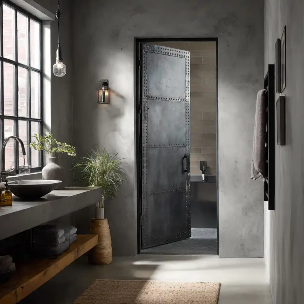 27-Bathroom Door Idea