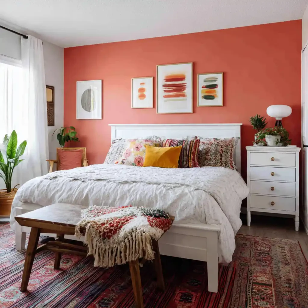 27-Bedroom Accent Wall Idea