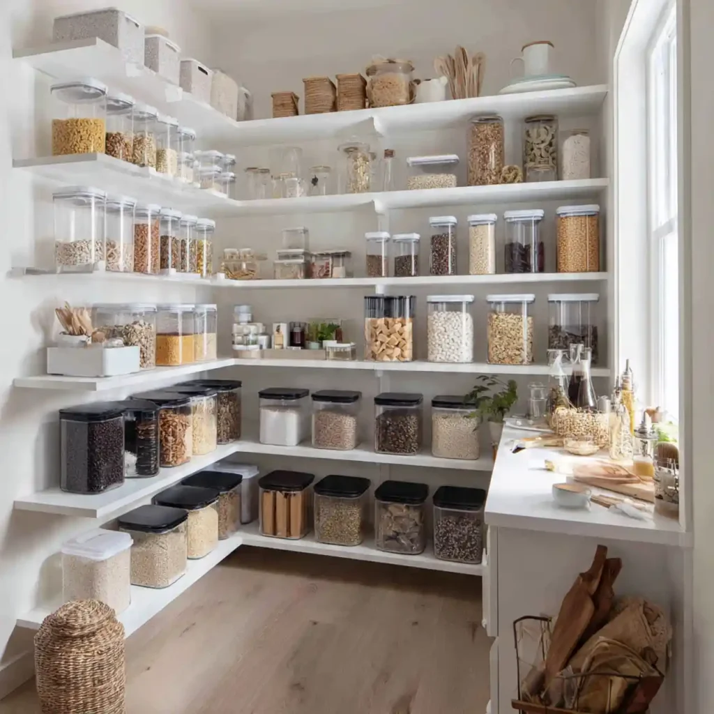 27-Corner Kitchen Pantry Idea