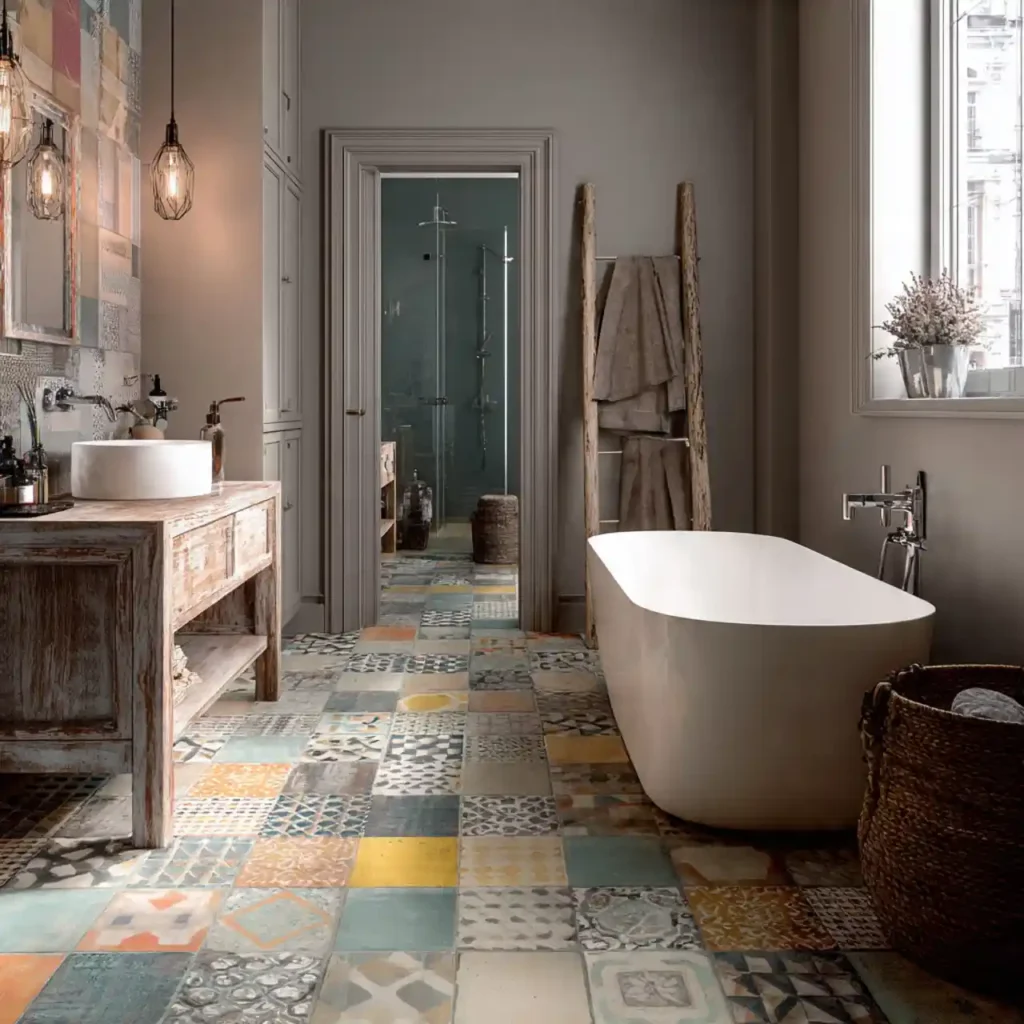 28-Bathroom Floor Tile Idea