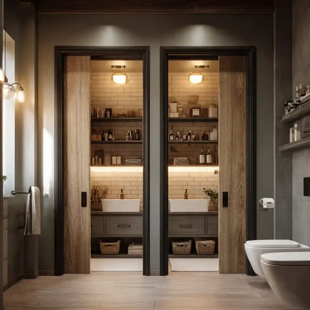 29-Bathroom Door Idea