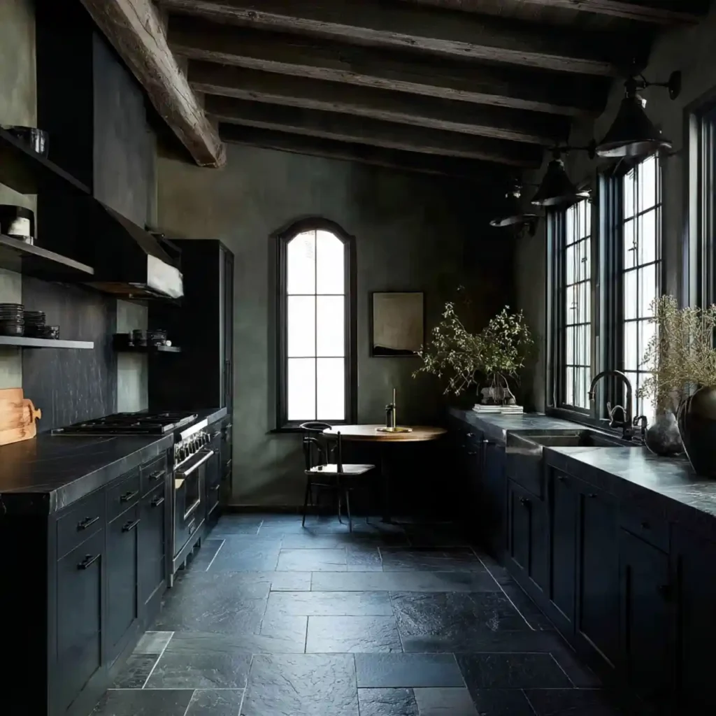 29-Black Kitchen Cabinets