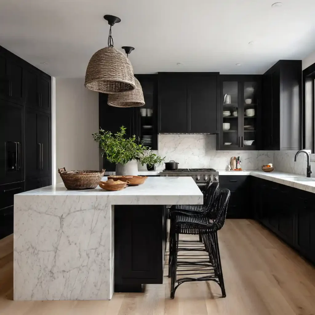 3-Black Kitchen Cabinets