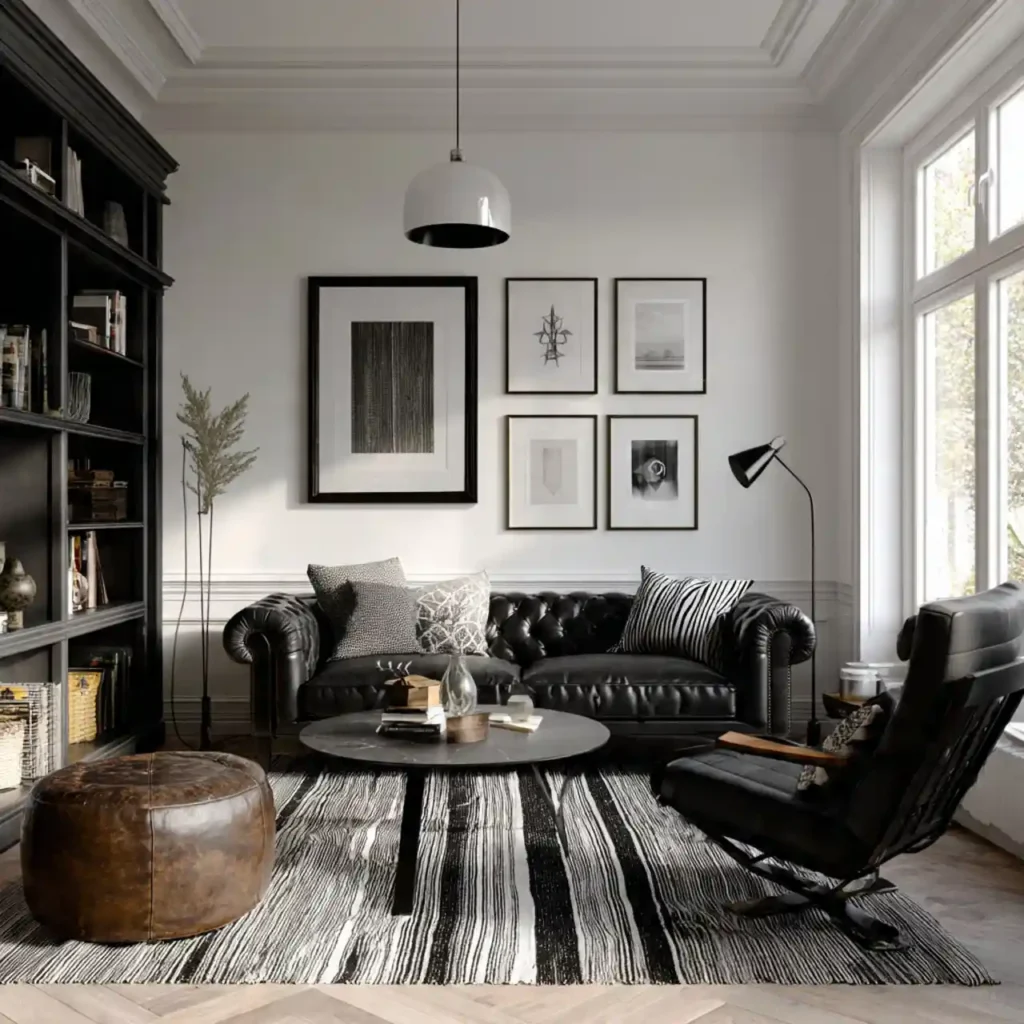 3-Black Living Room Idea