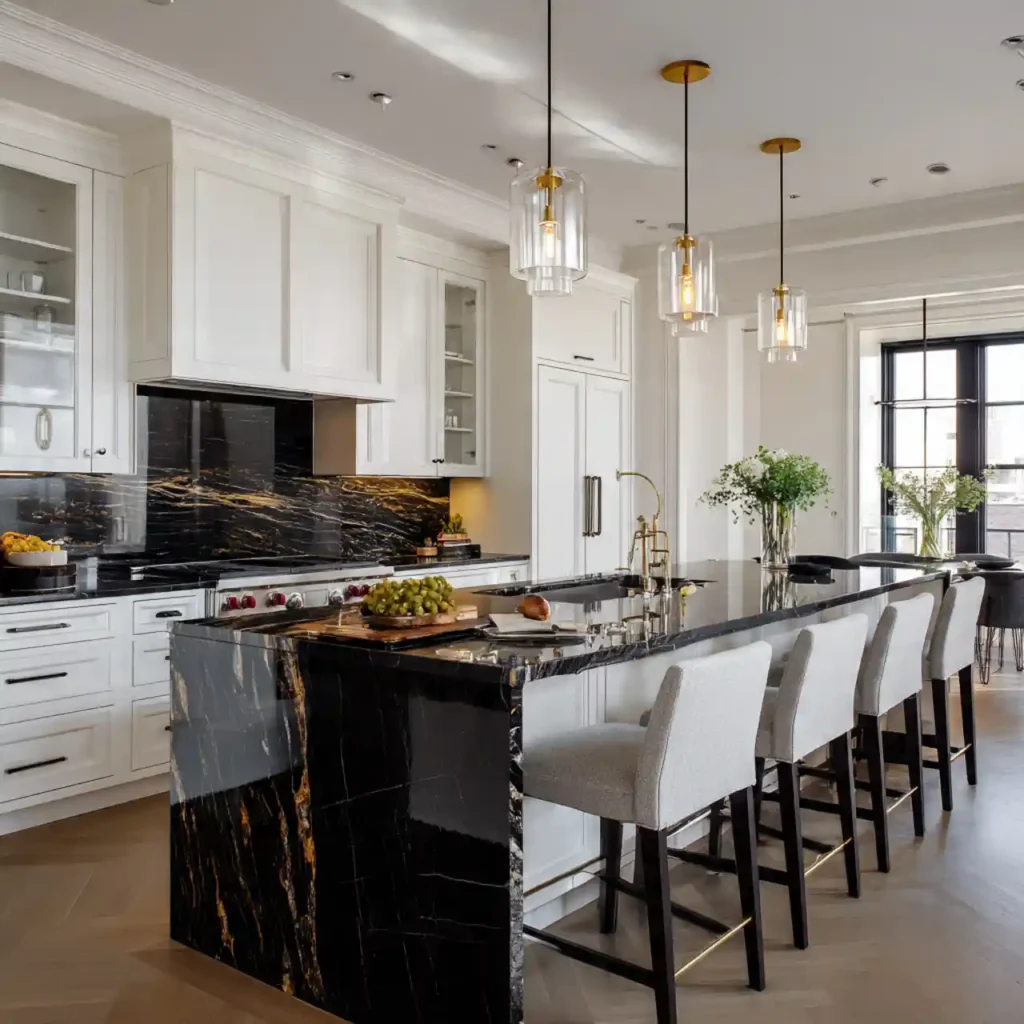 3-Black and White Kitchen Idea
