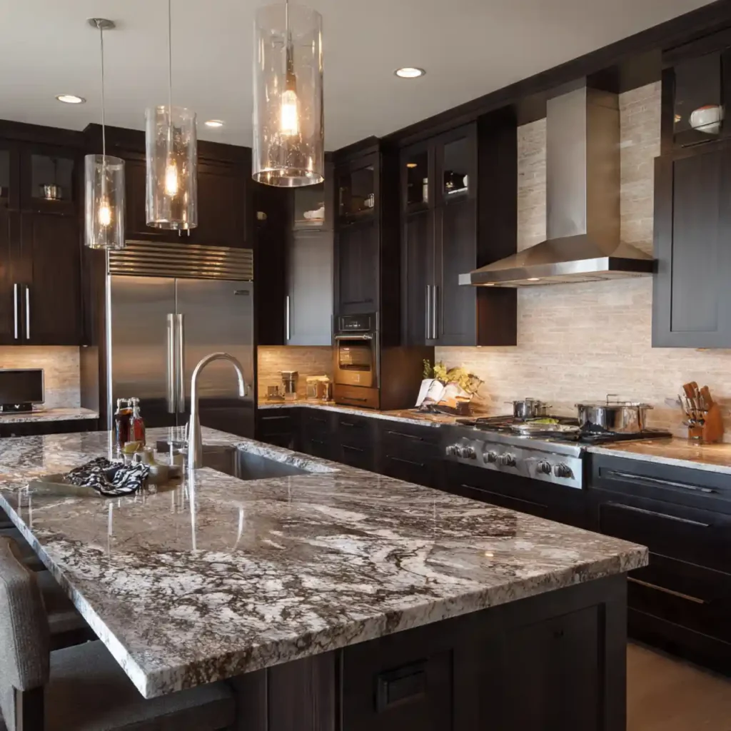 3-Dark Kitchen Cabinet Idea