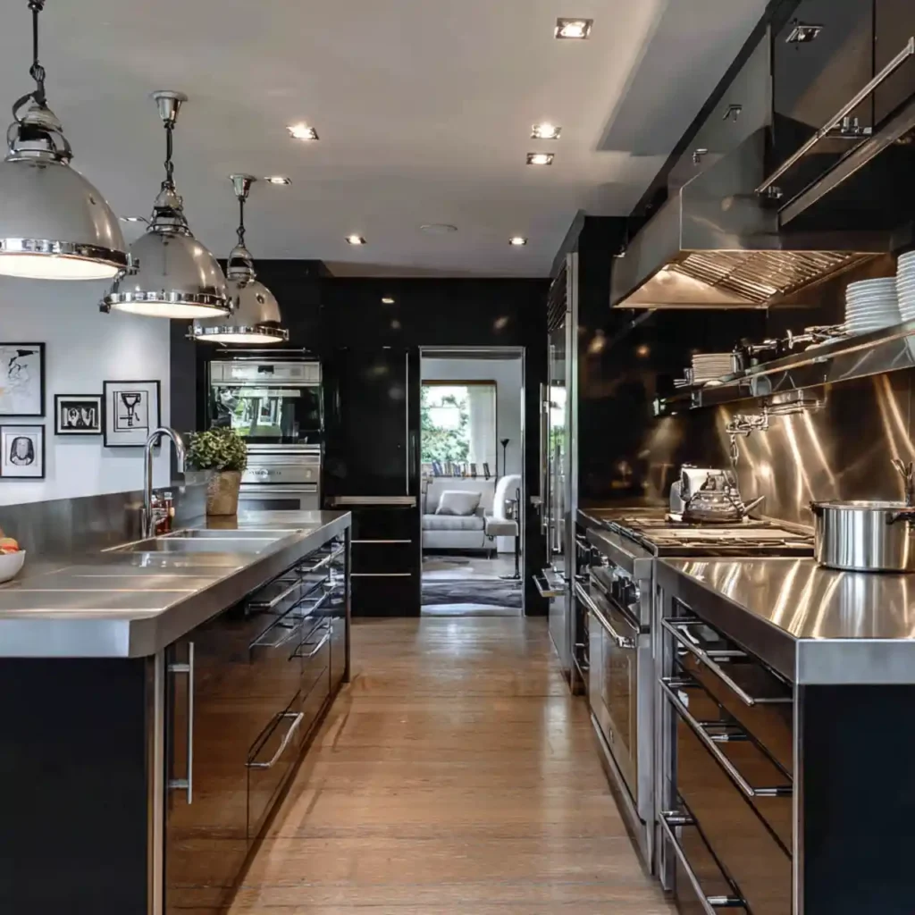 30-Dark Kitchen Cabinet Idea