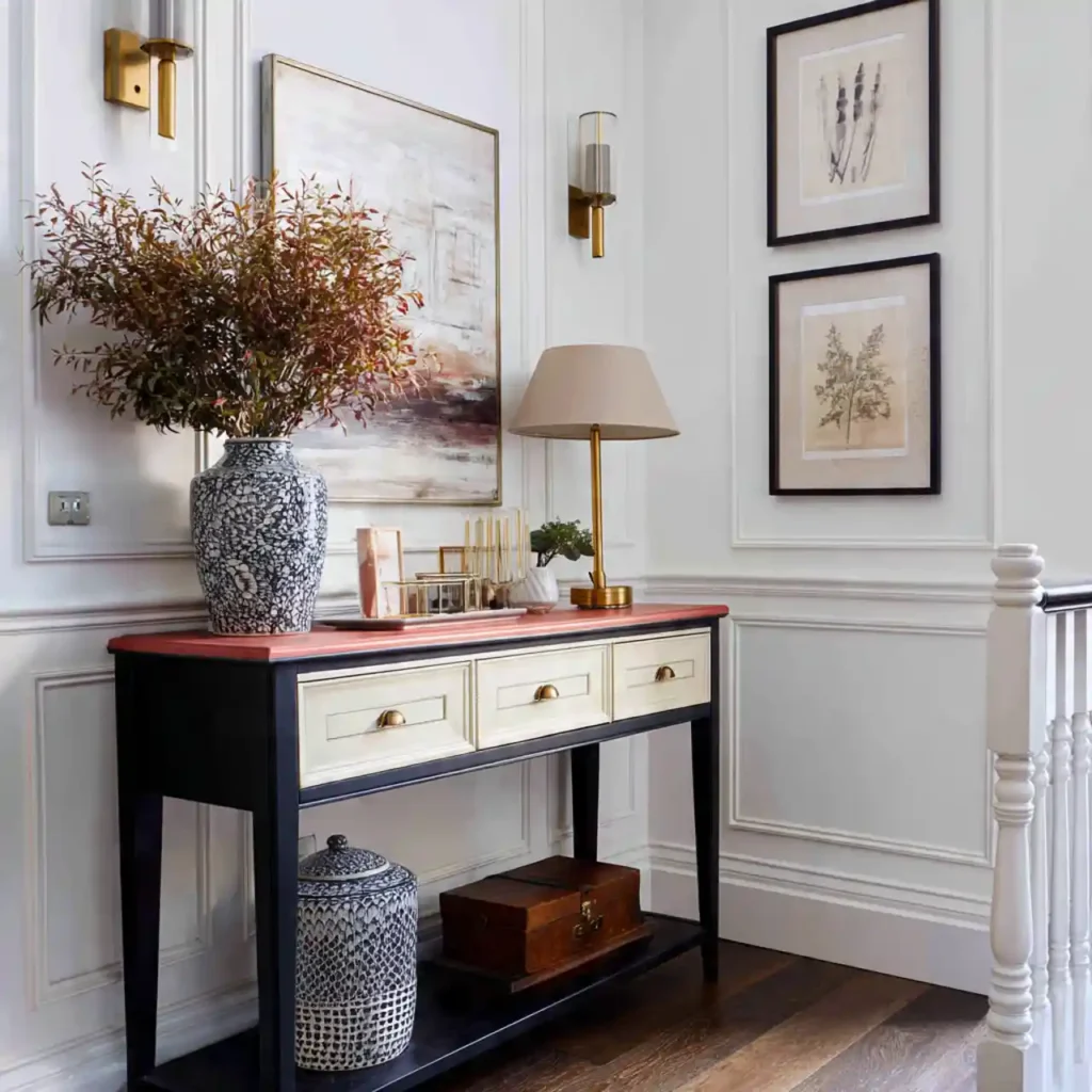 31-Console Table Hallway Idea