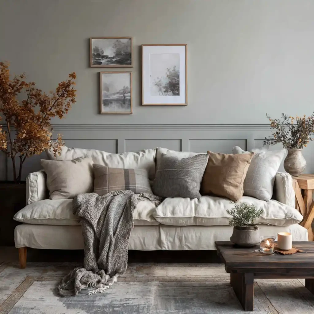 33-living room accent wall idea