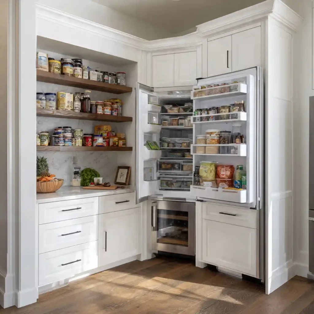 34-Corner Kitchen Pantry Idea