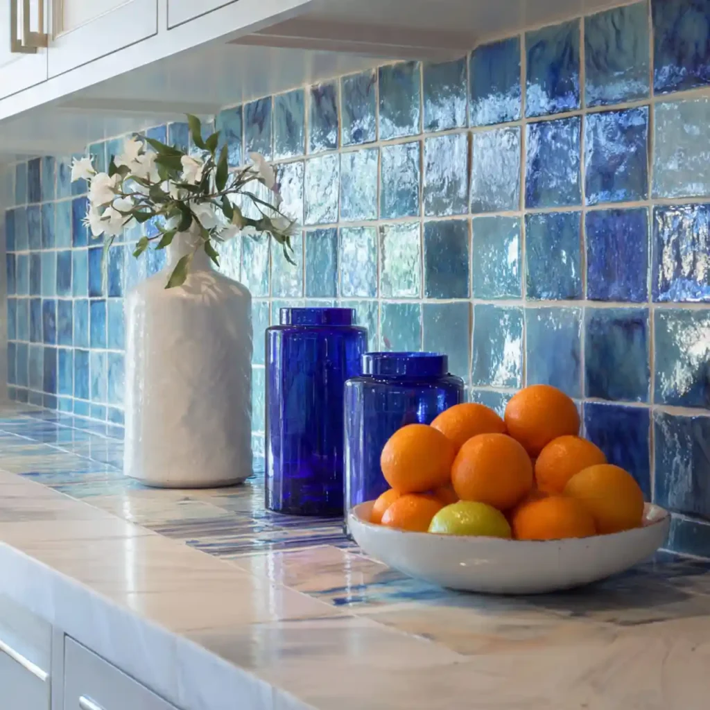 35-Blue Kitchen Idea