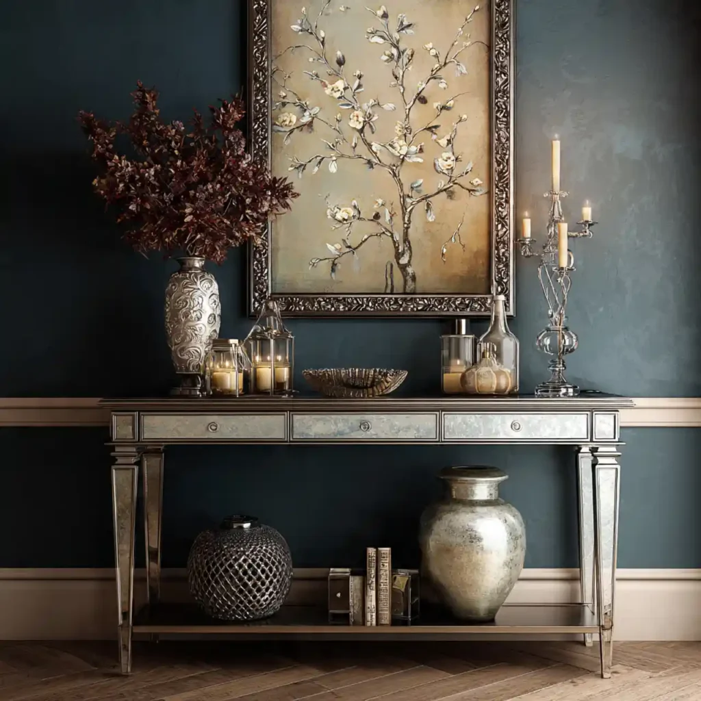 35-Console Table Hallway Idea