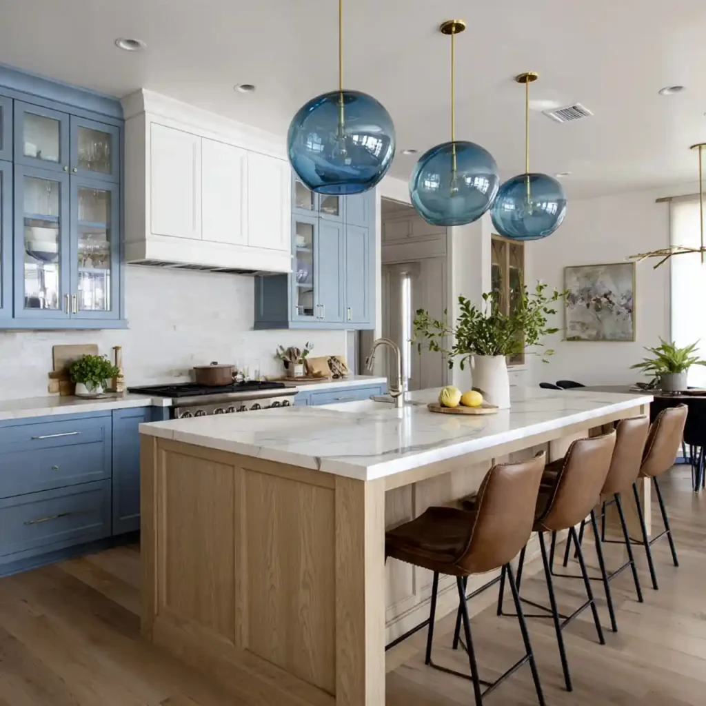 38-Blue Kitchen Idea