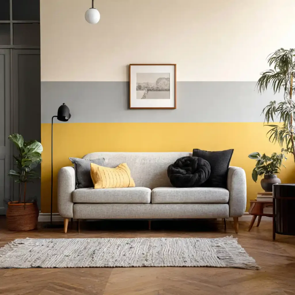 4-living room accent wall idea