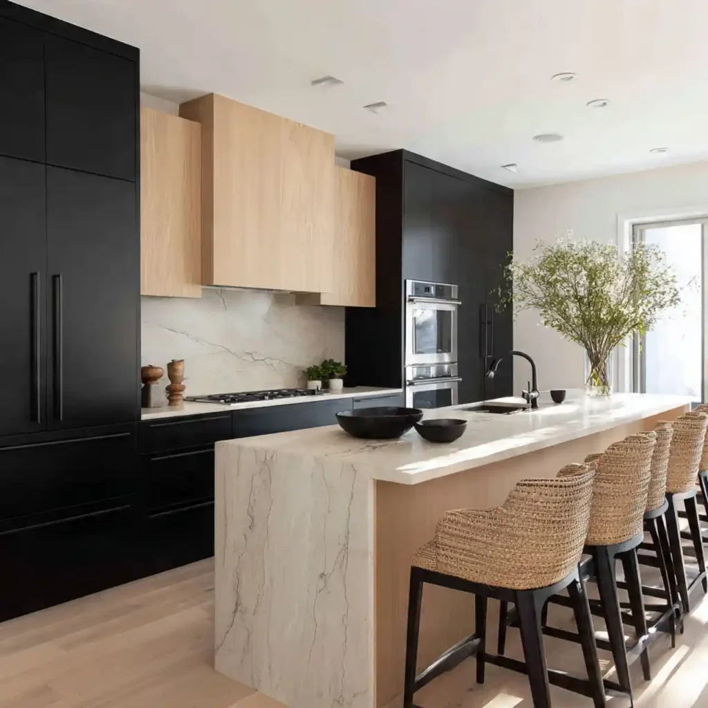 5-Black Kitchen Cabinets