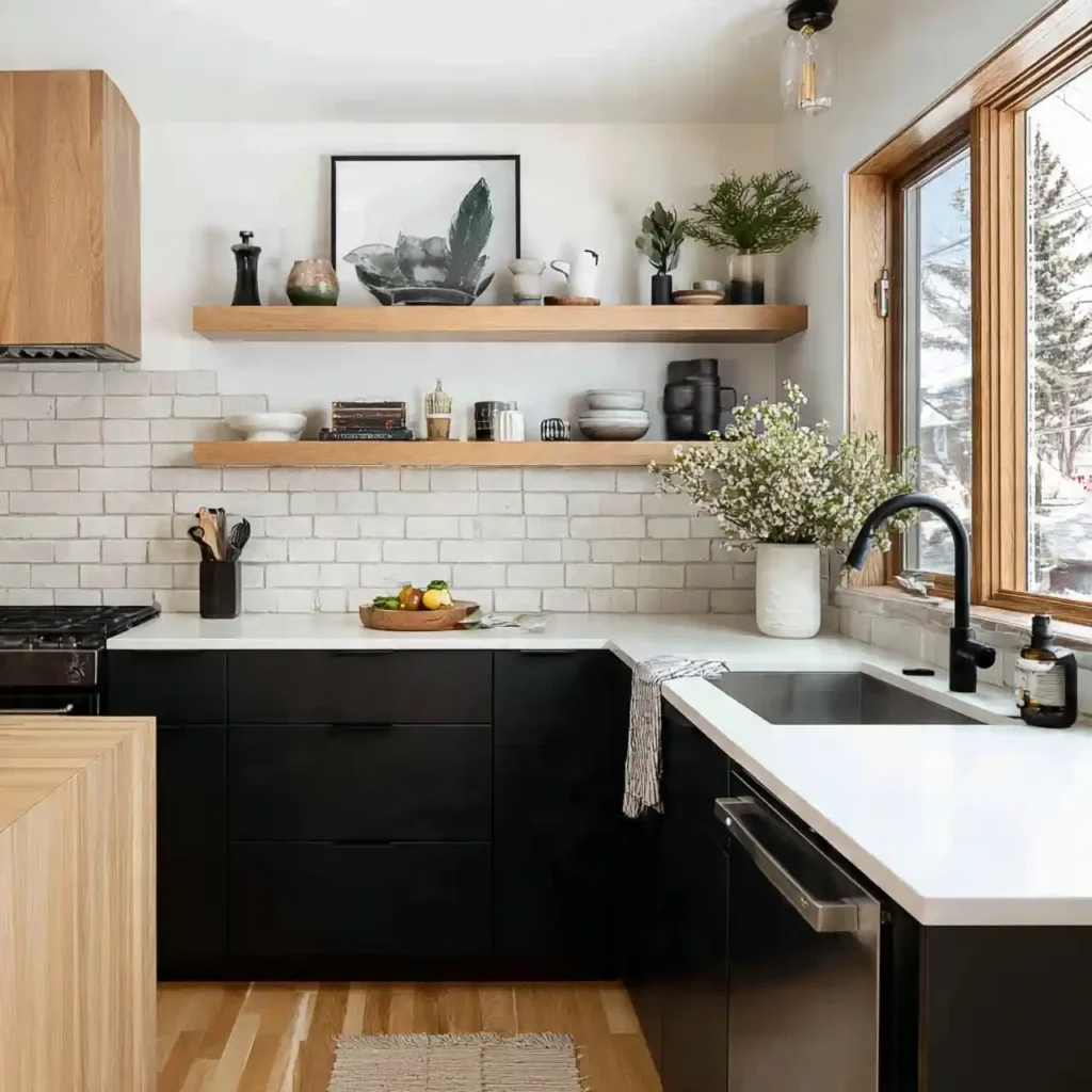 5-Black and White Kitchen Idea