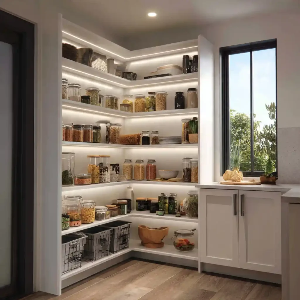 5-Corner Kitchen Pantry Idea