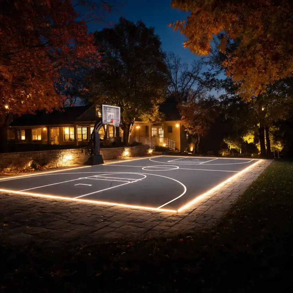 6-Backyard Basketball Court Idea