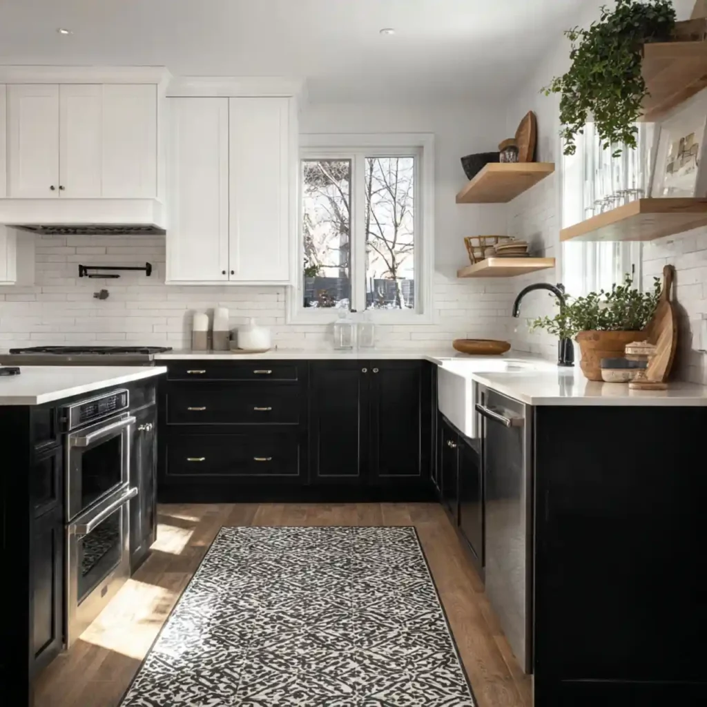 6-Black Kitchen Cabinets