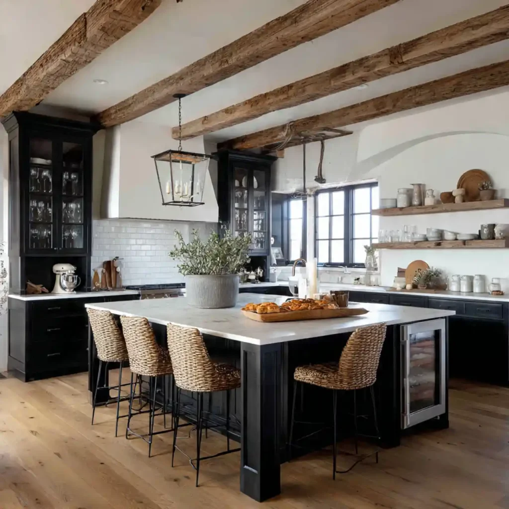 6-Black and White Kitchen Idea