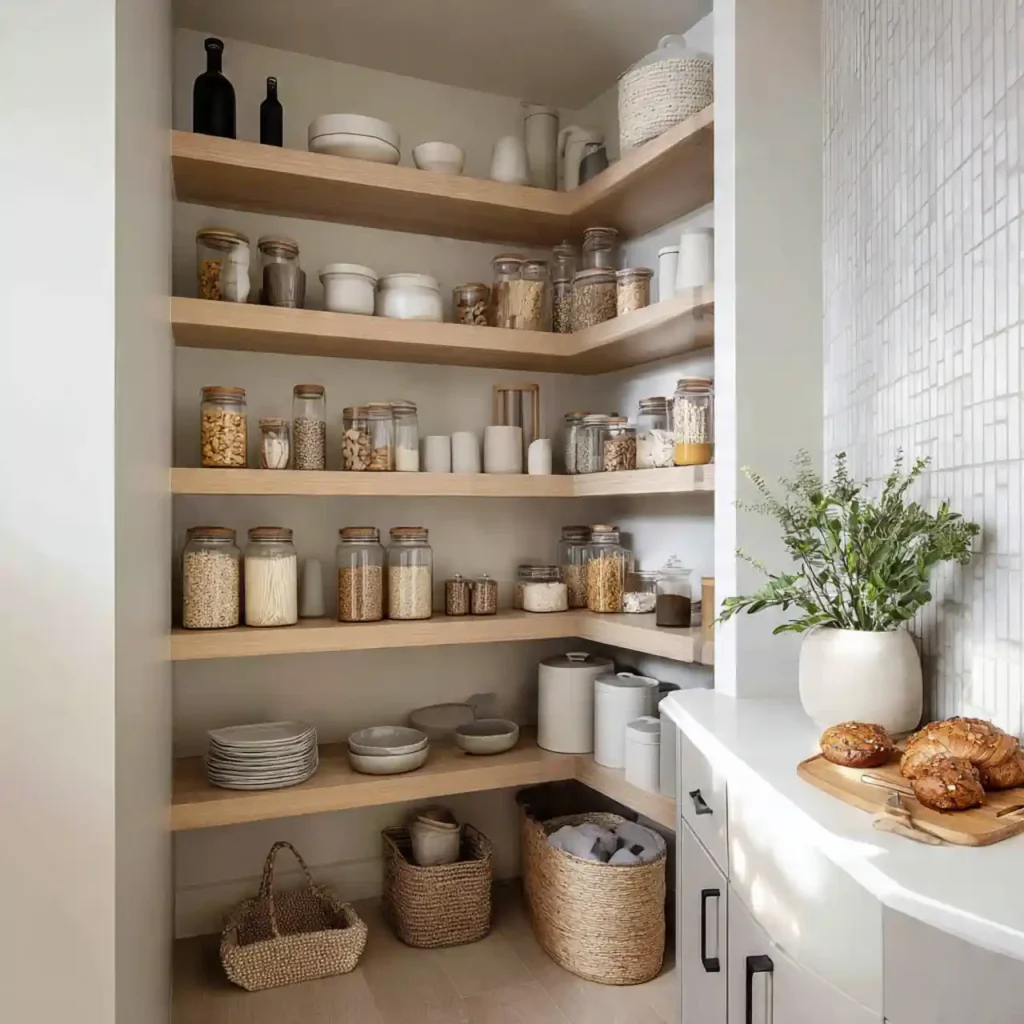 6-Corner Kitchen Pantry Idea