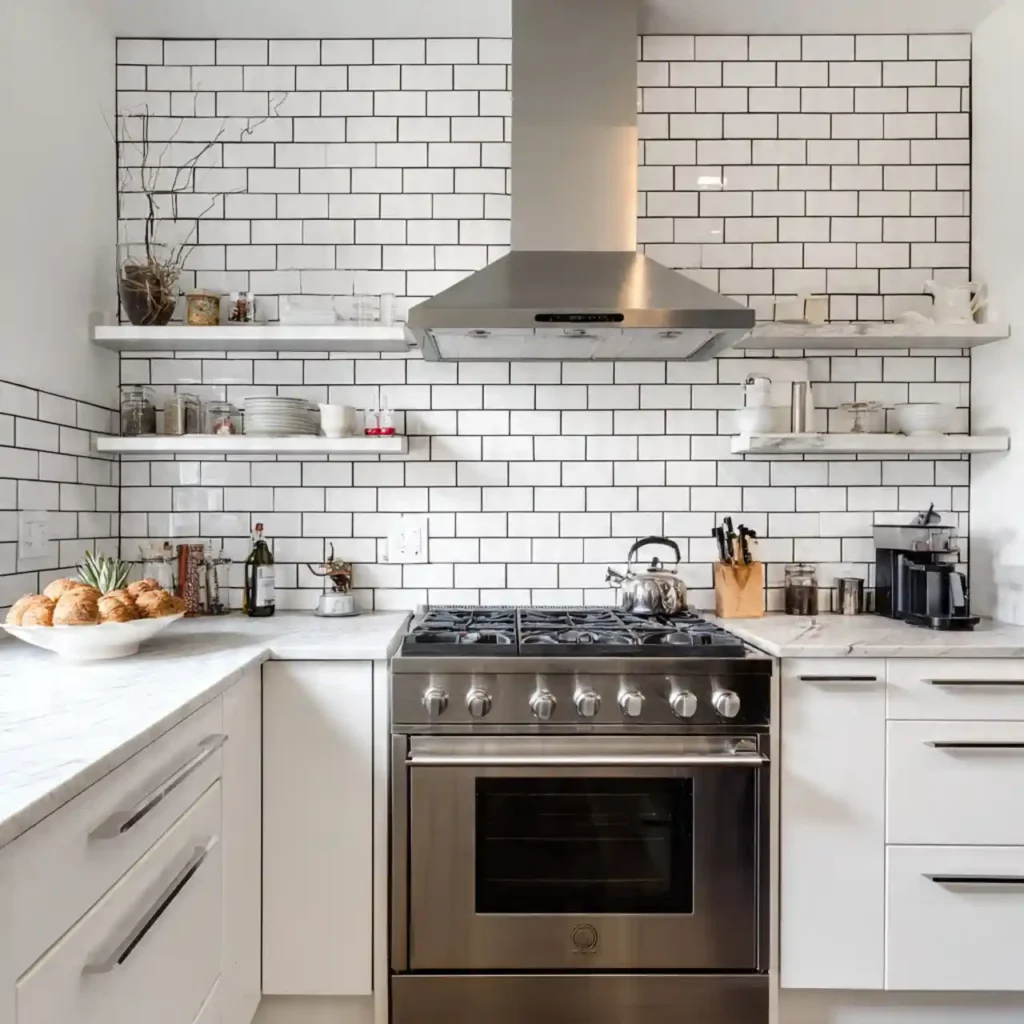 8-Black and White Kitchen Idea