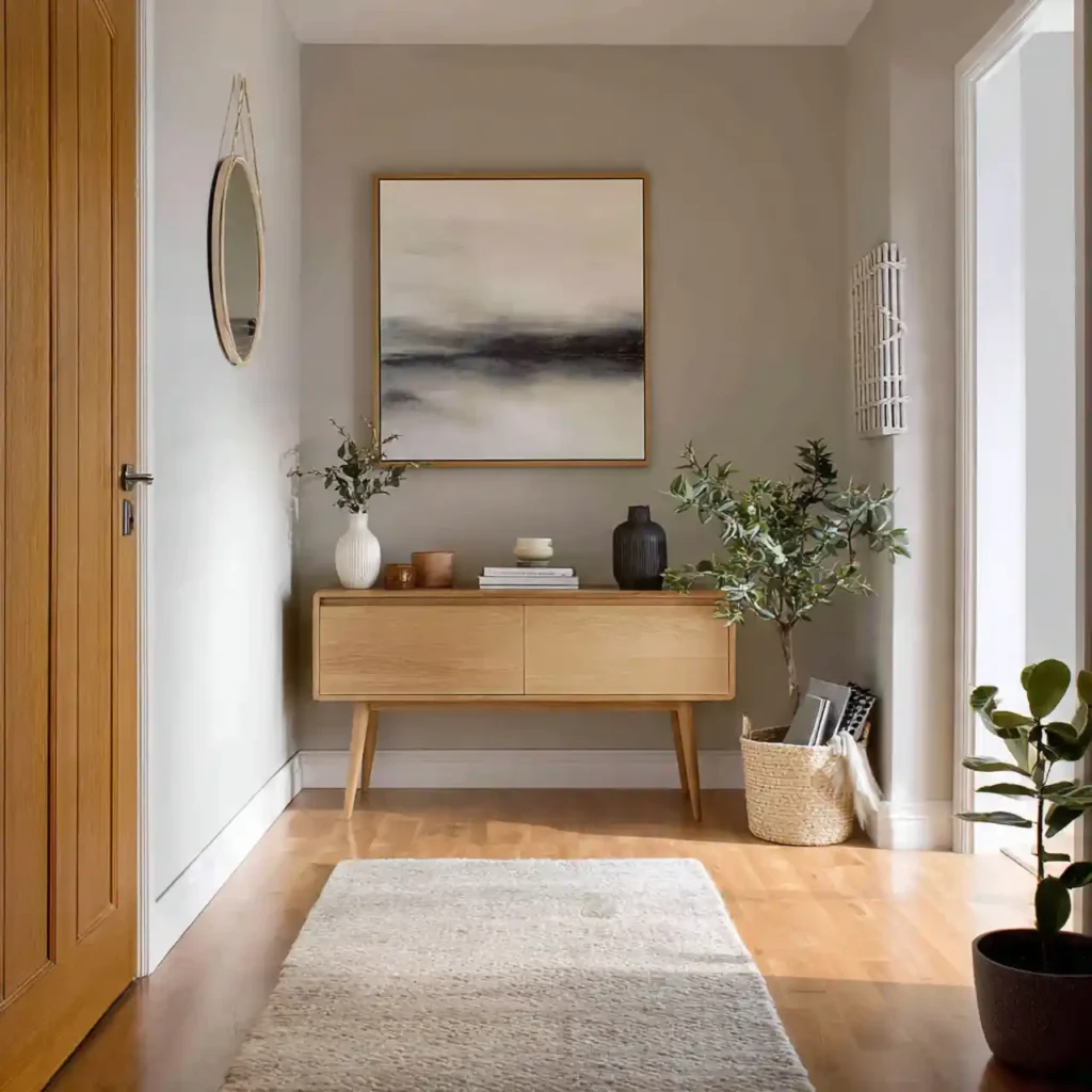 8-Console Table Hallway Idea
