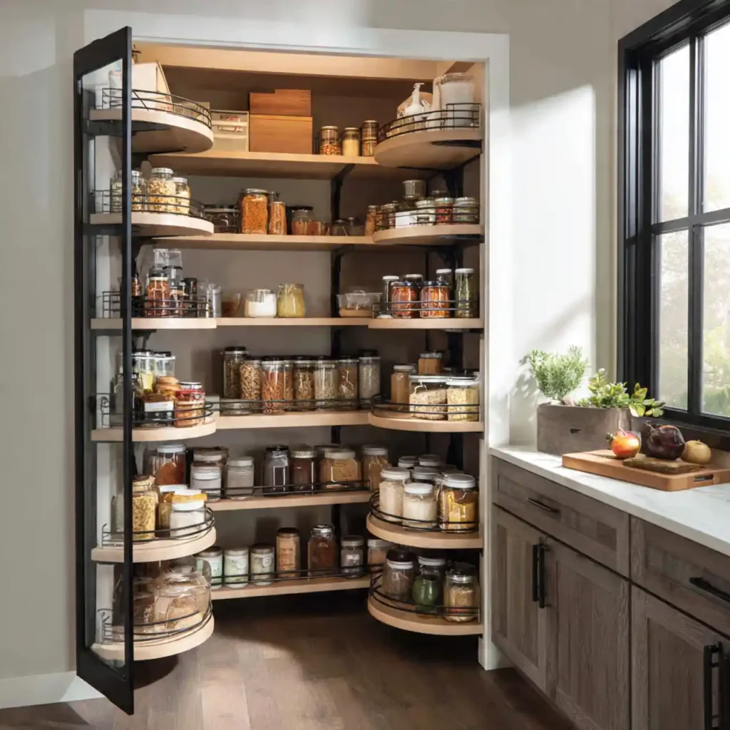 8-Corner Kitchen Pantry Idea