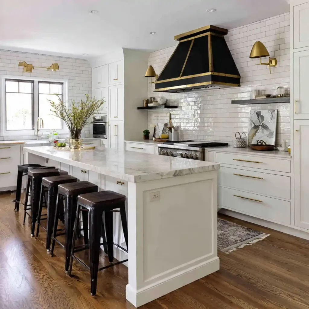 9-Black and White Kitchen Idea