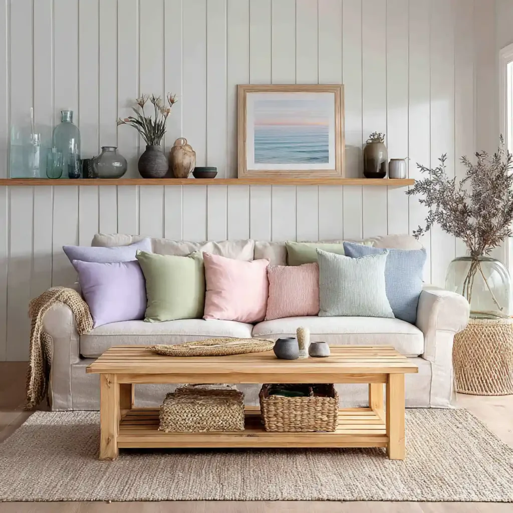 9-living room accent wall idea