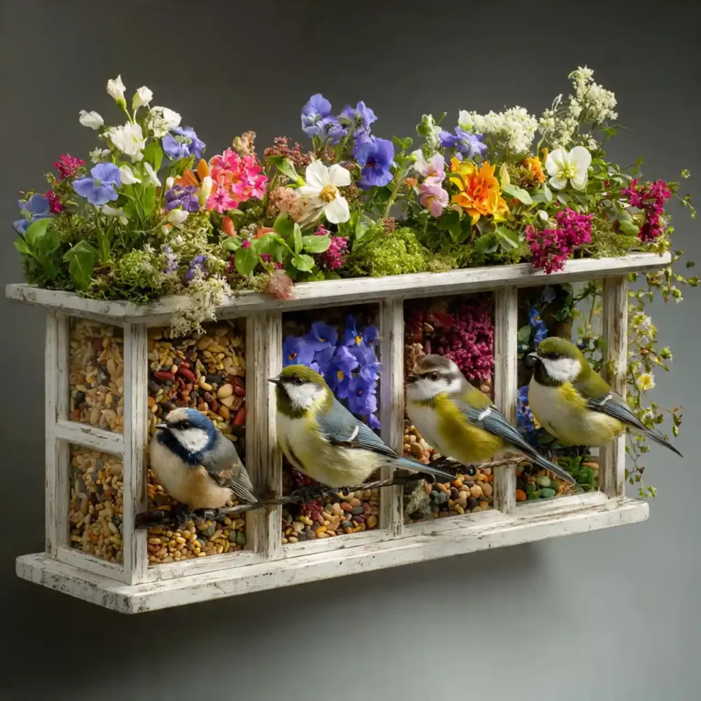 11-Garden Bird Feeder Idea