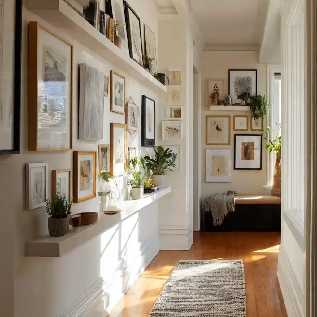 12-Hallway Wall Decor Idea