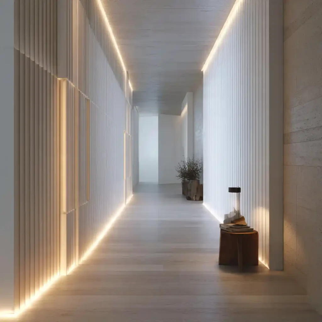 12-Long Hallway Decorating Idea