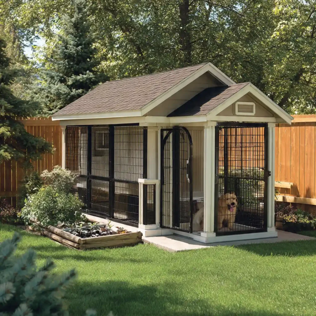 12-Outdoor Dog Kennel Idea