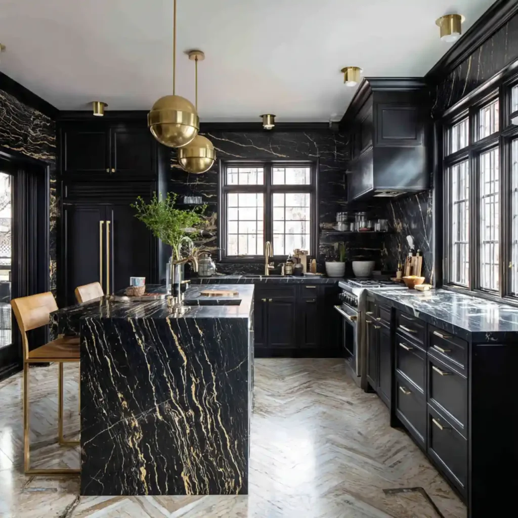 13-Dark Moody Kitchen Idea