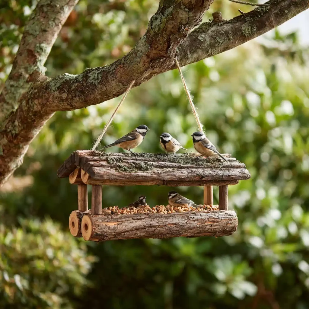13-Garden Bird Feeder Idea