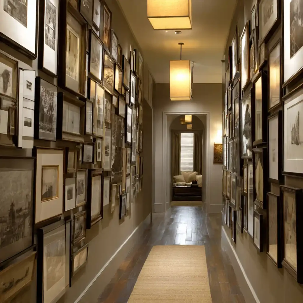 13-Long Hallway Decorating Idea