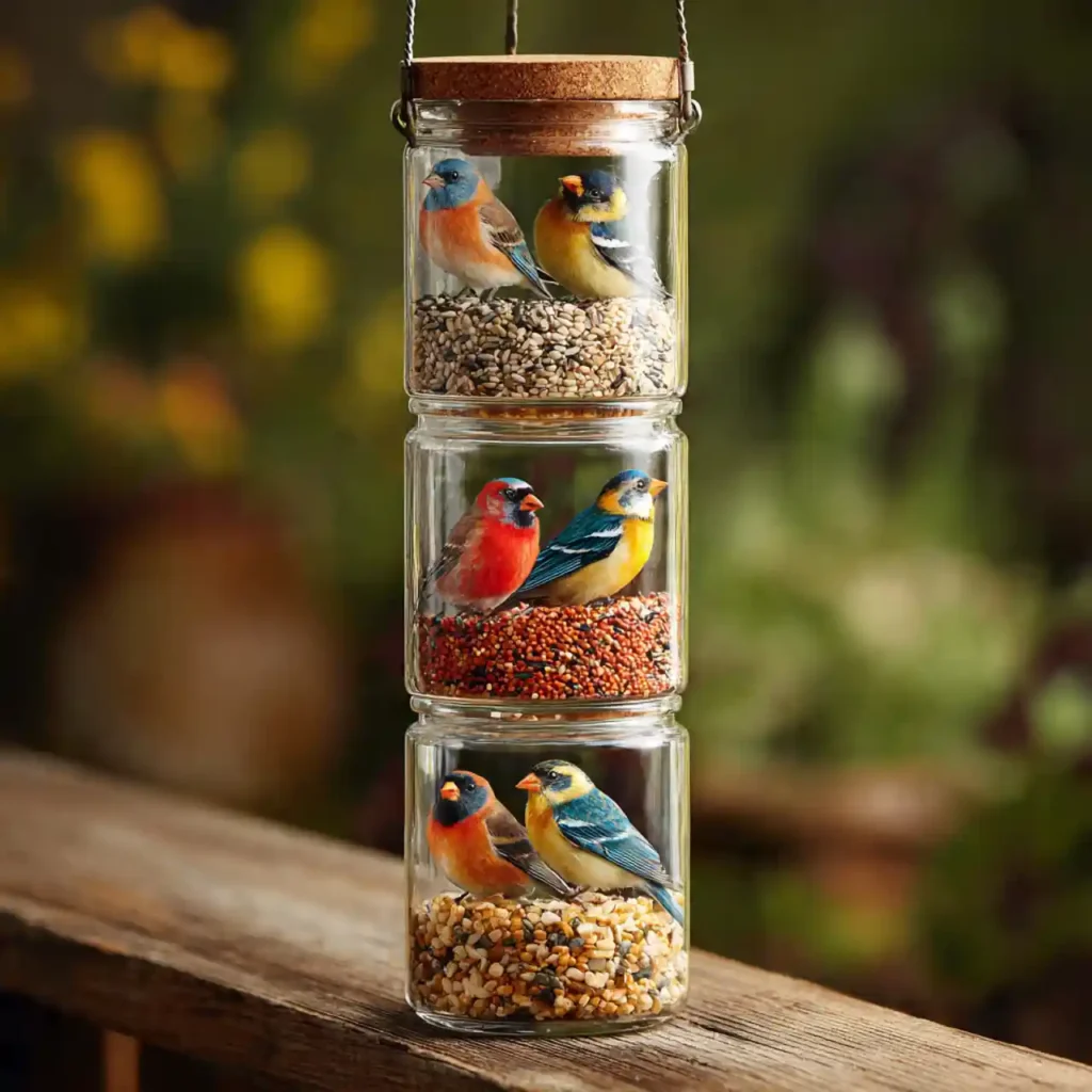 14-Garden Bird Feeder Idea