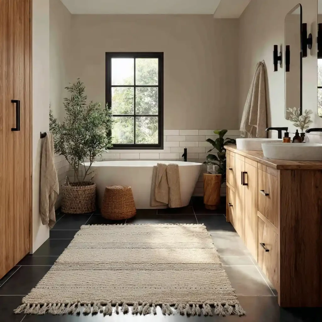 15-Bathroom Rug Idea