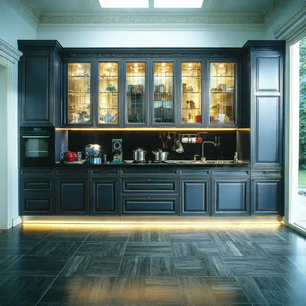 15-Dark Kitchen Idea