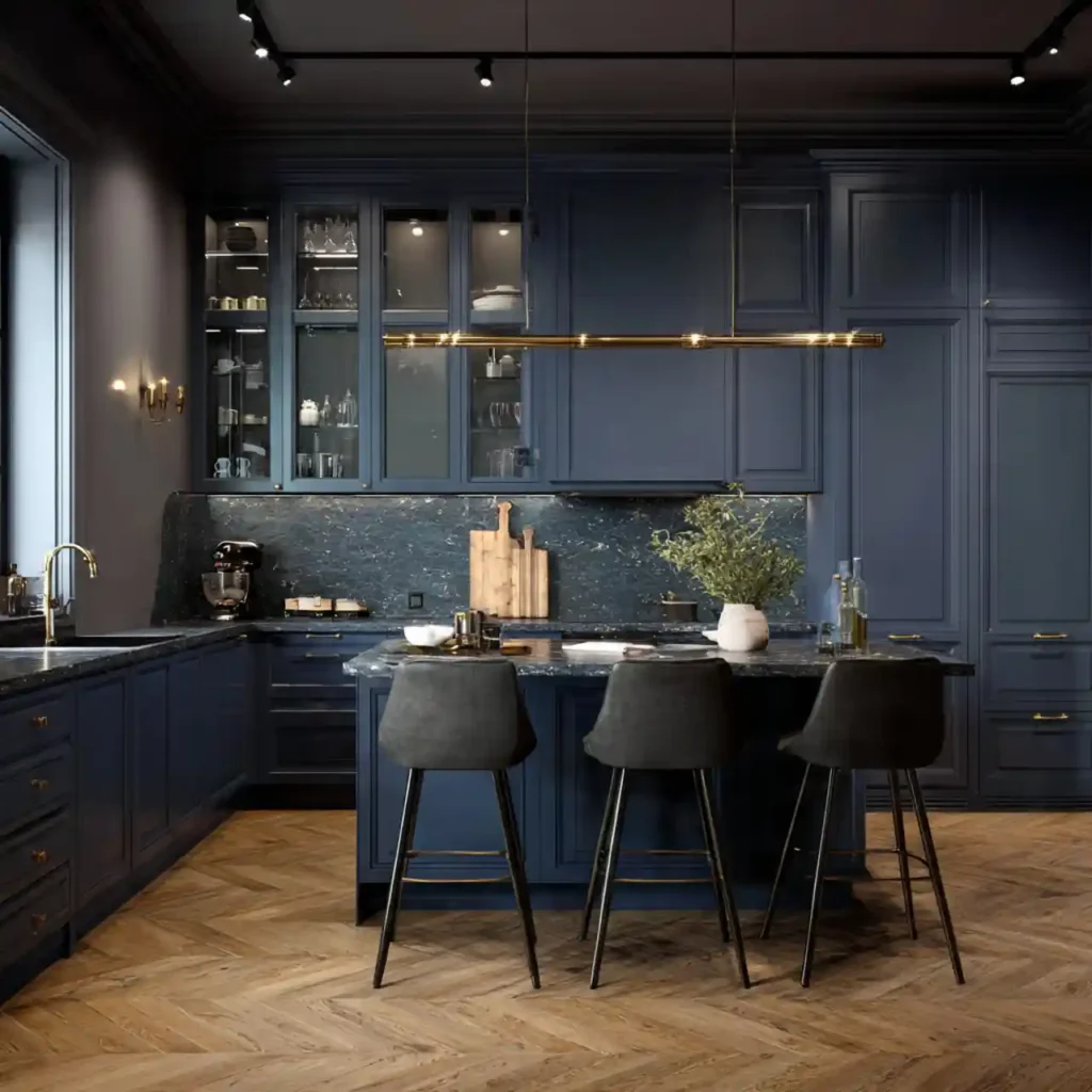 15-Dark Moody Kitchen Idea