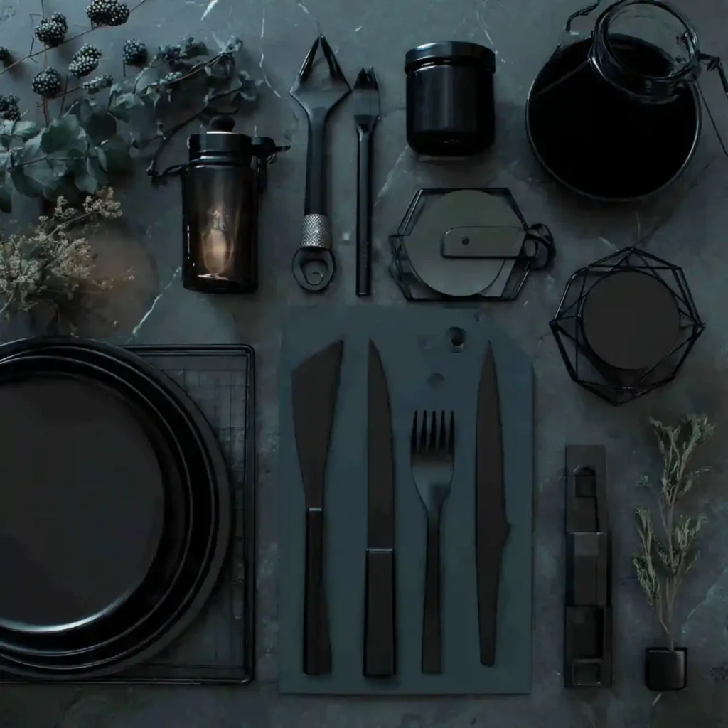 16-Dark Kitchen Idea