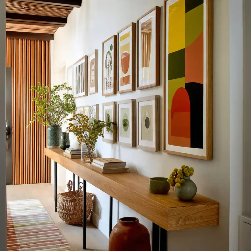 16-Hallway Wall Decor Idea