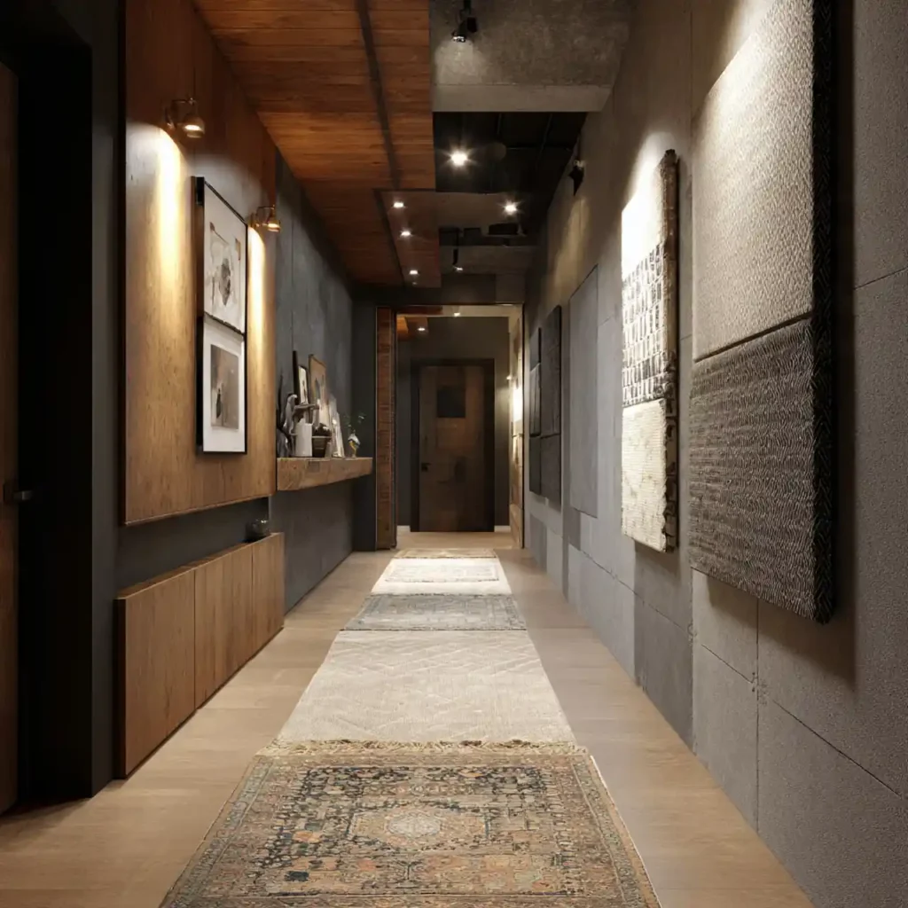 16-Long Hallway Decorating Idea