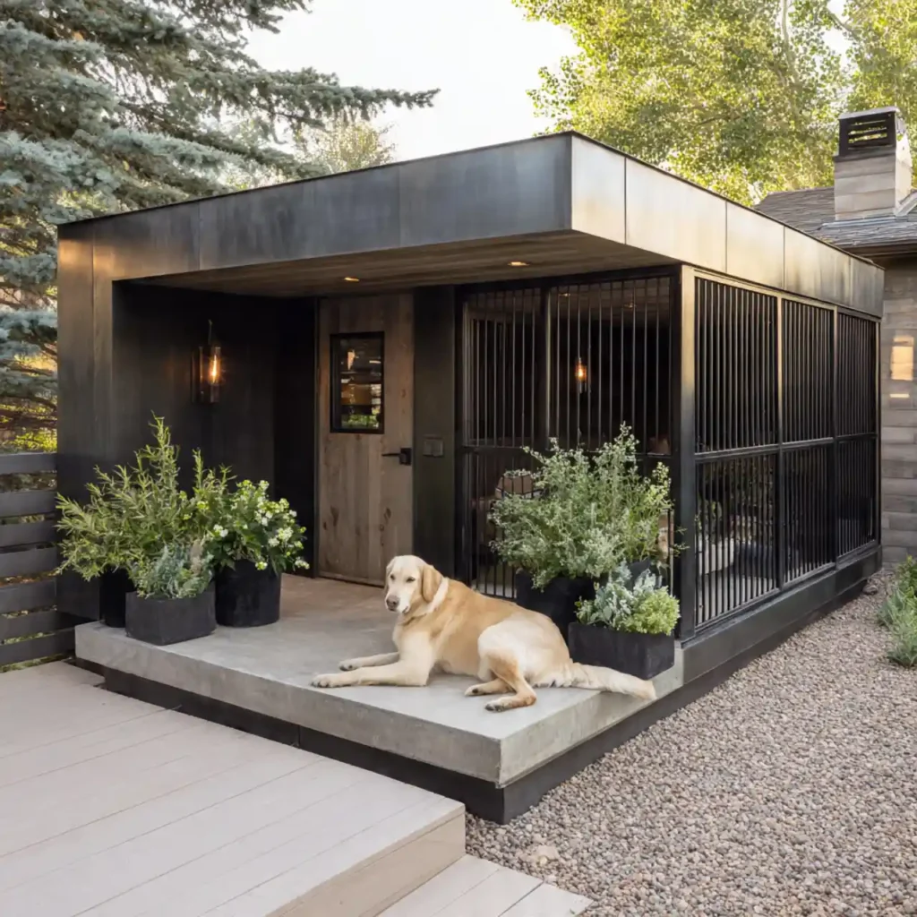 16-Outdoor Dog Kennel Idea