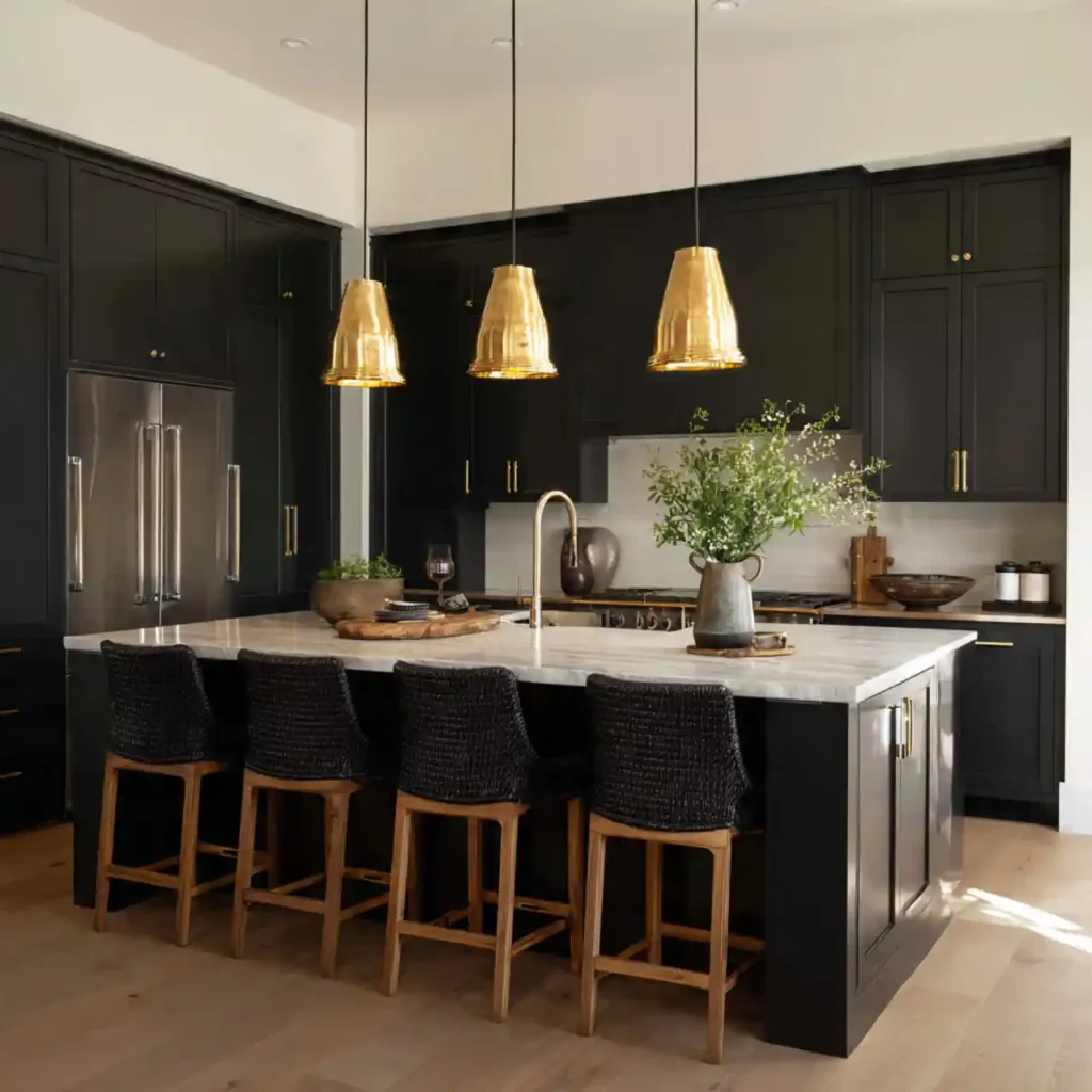 17-Dark Wood Kitchen Cabinet