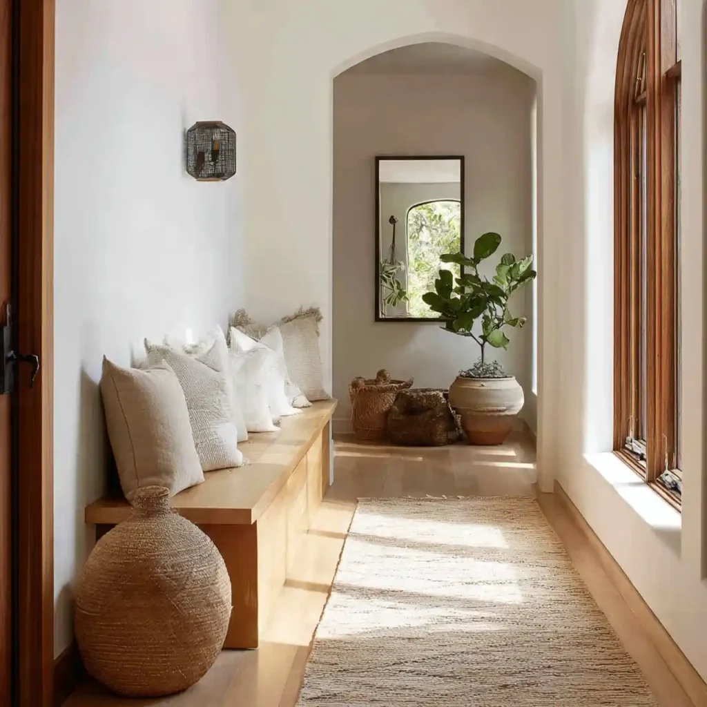 17-Long Hallway Decorating Idea